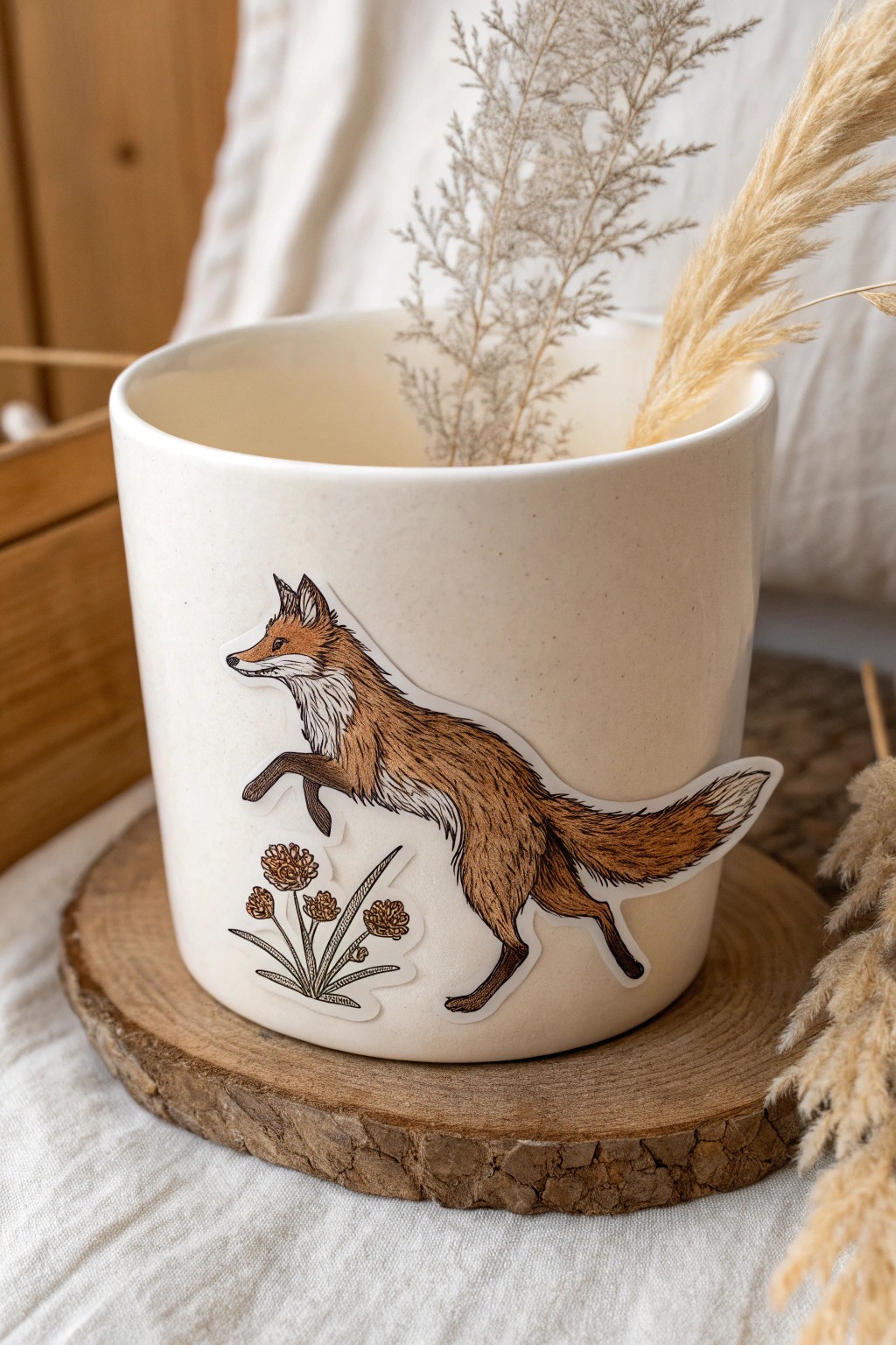 Add a playful touch to your space with artisan wild animal stickers.