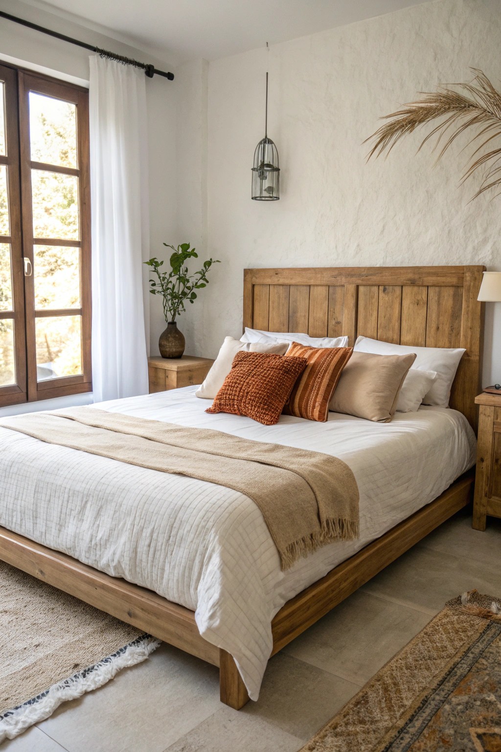 Let your bed shine as the heart of your studio sanctuary.