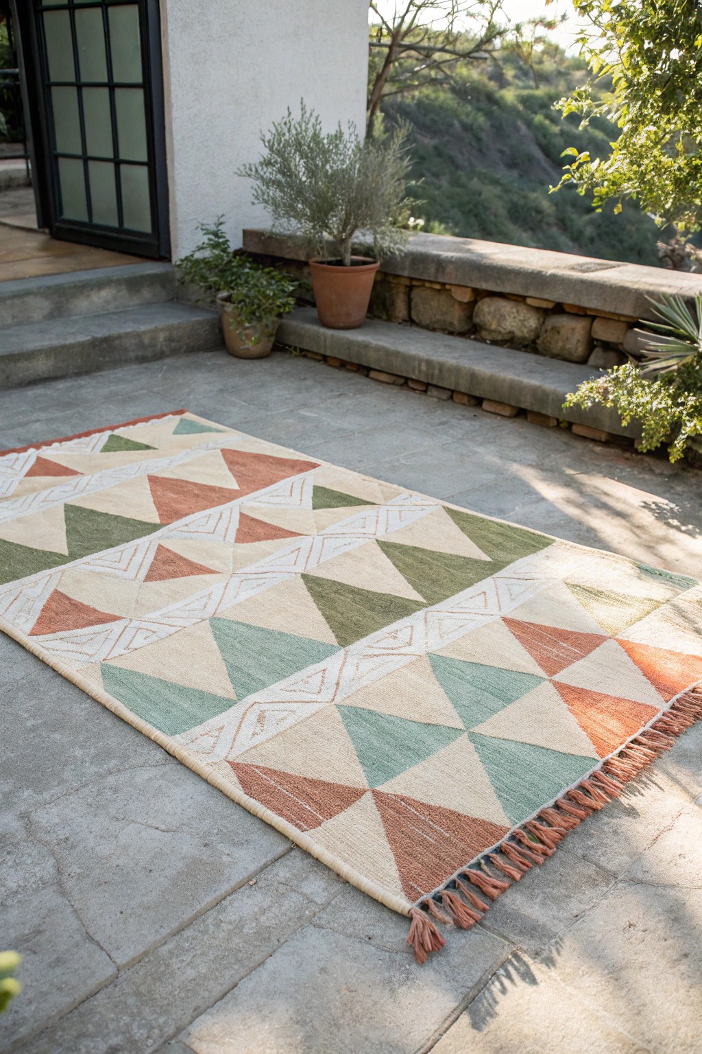 Transform your patio with a DIY painted outdoor rug—simple, stylish, and budget-friendly.