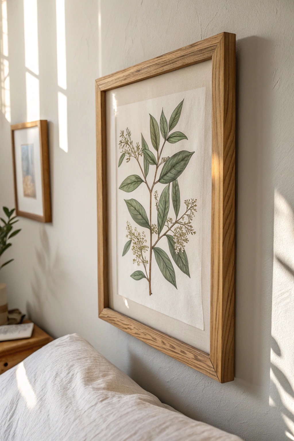 Bring nature’s calm into your bedroom with a stunning botanical print.