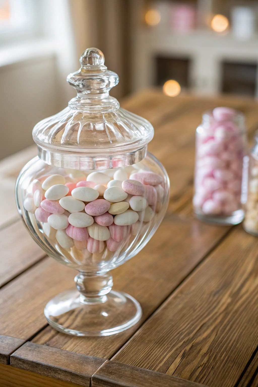 Sweet simplicity: a beautiful glass jar brings timeless charm to any dessert table.