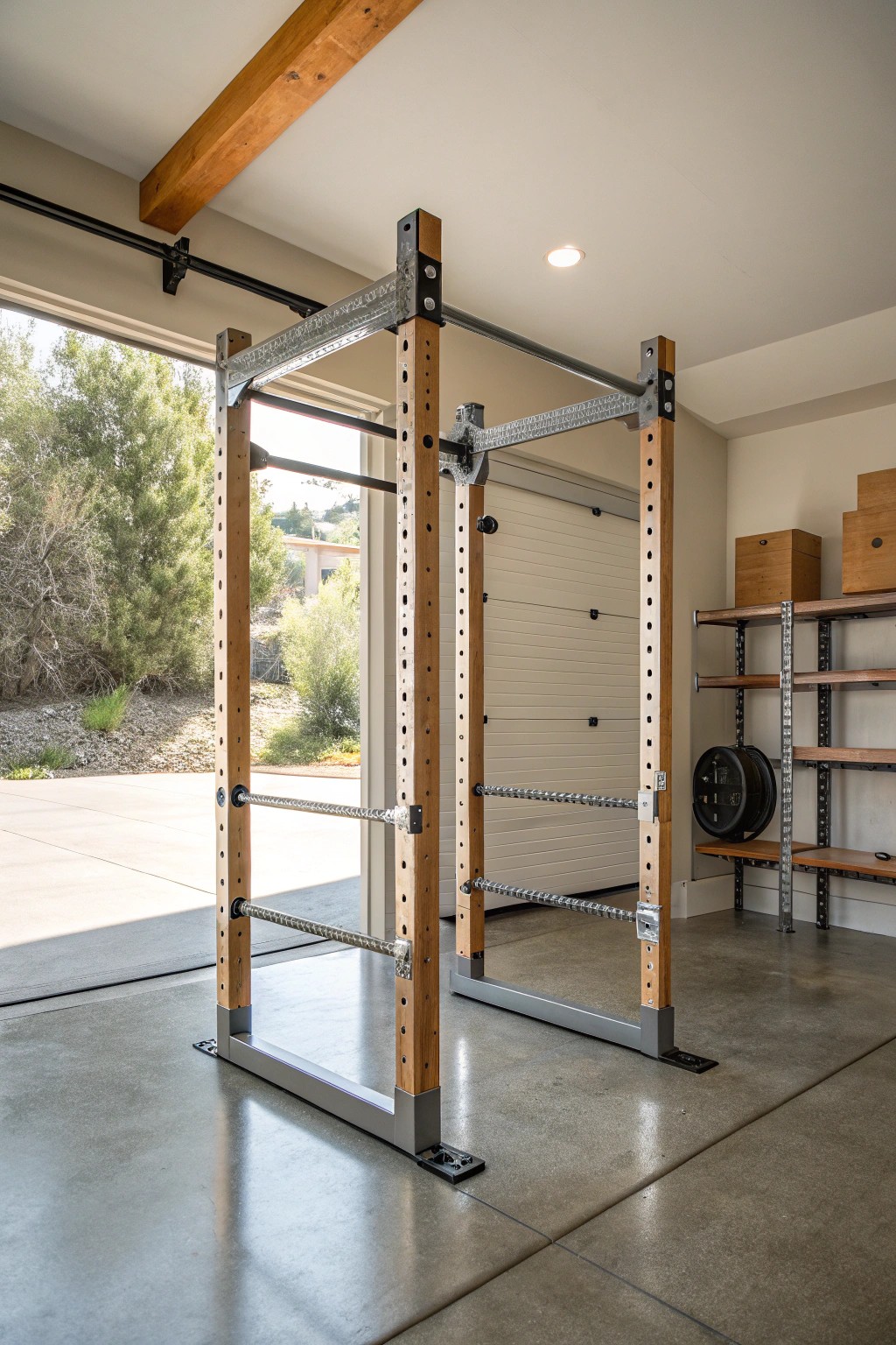 Elevate your garage gym with a timeless, all-in-one power rack.