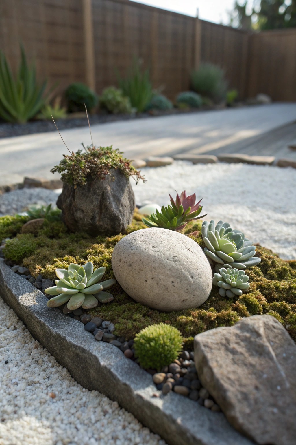 Effortless beauty: a handcrafted rock garden centerpiece