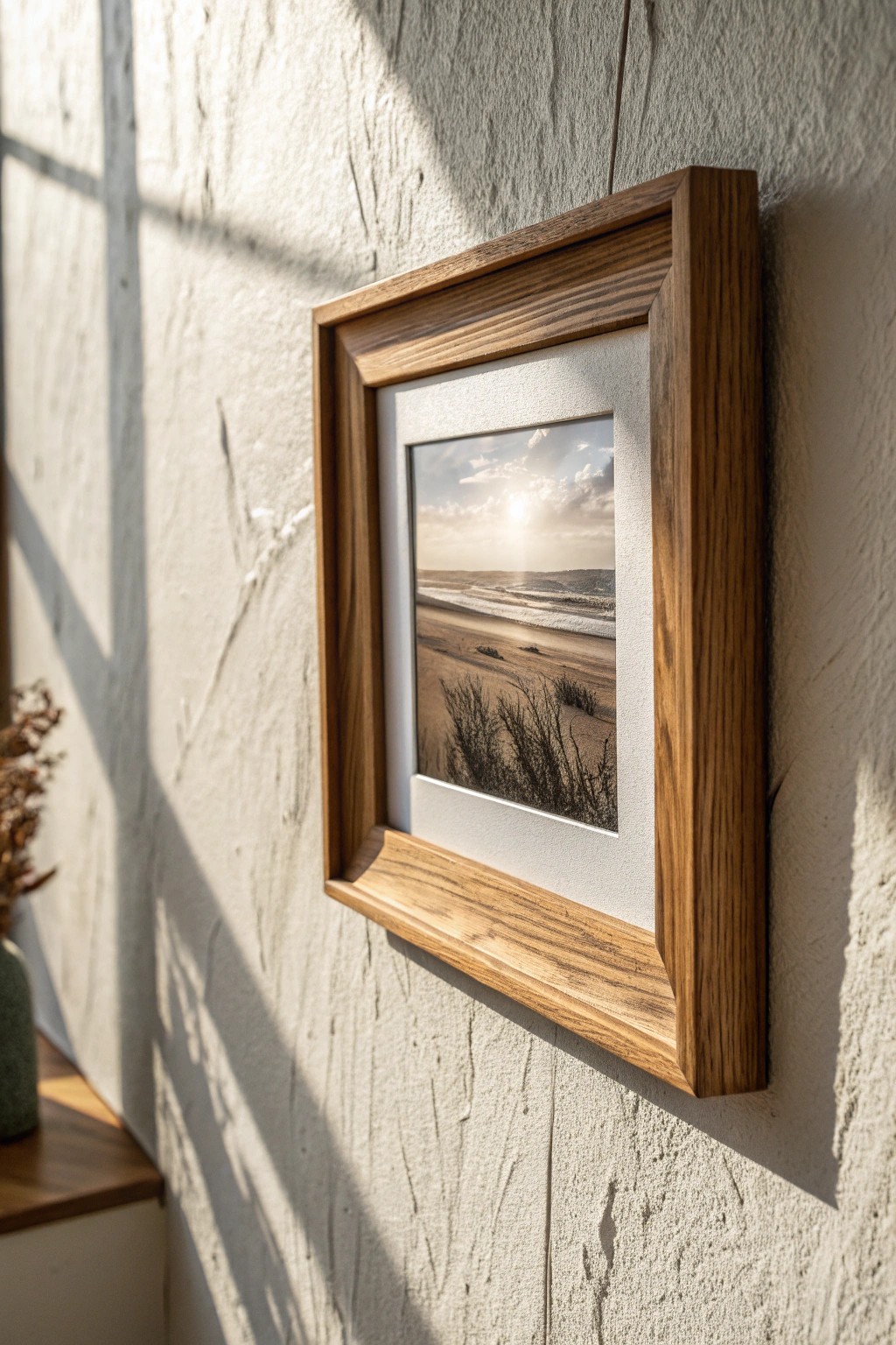 Elevate your workspace with a single, striking piece of art—simplicity meets inspiration.