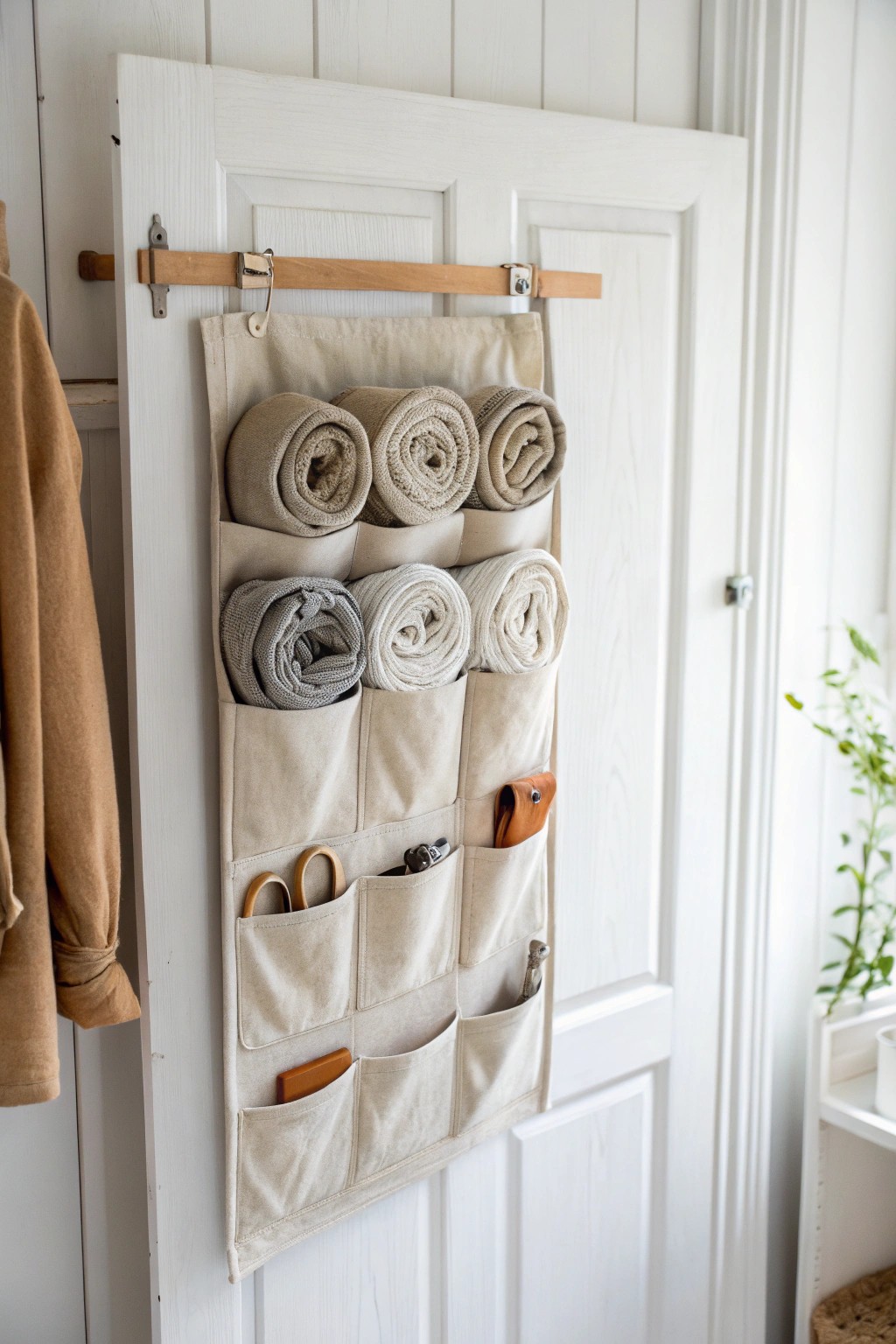 Transform your closet with simple, elegant over-the-door storage.