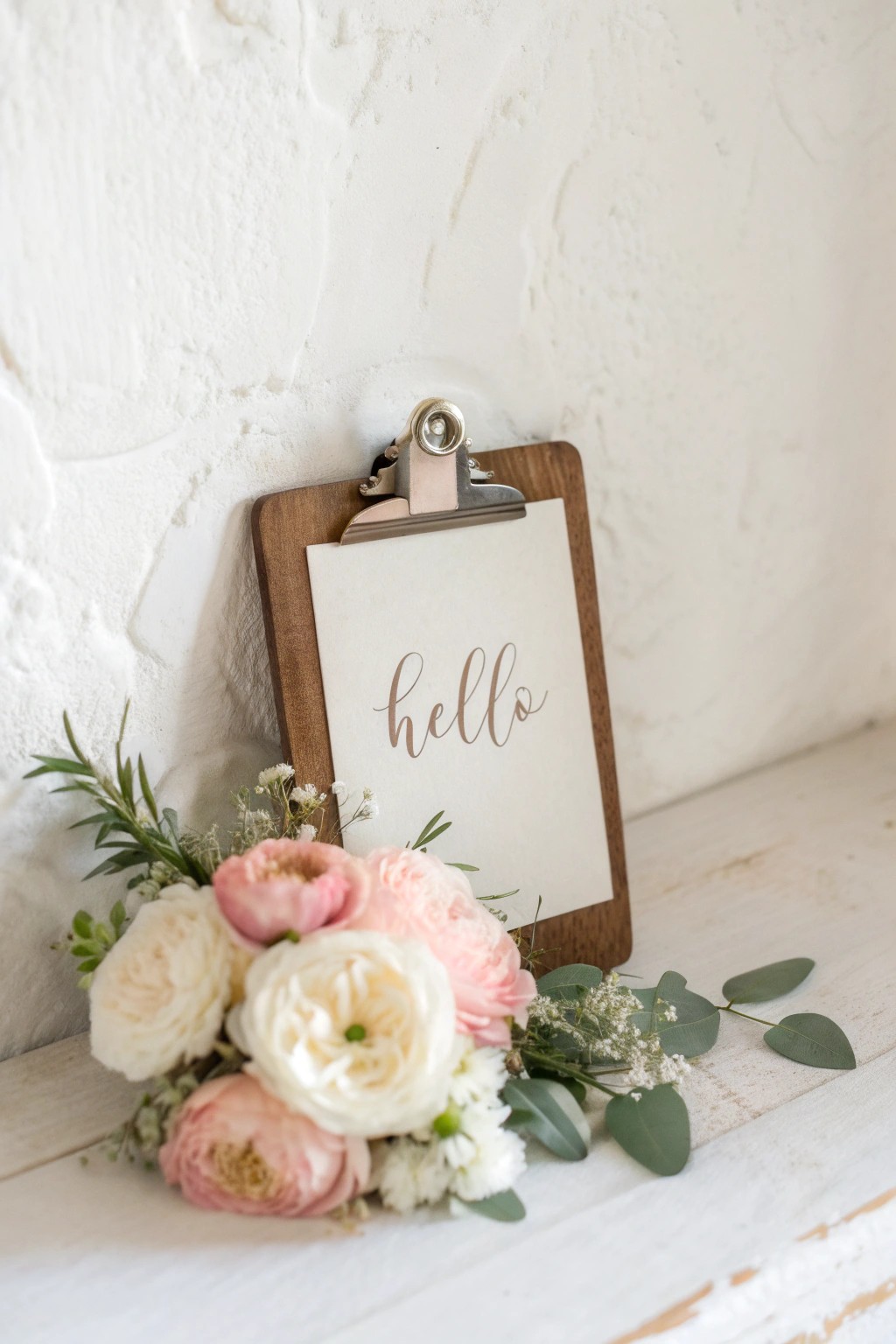 Welcome spring with a handcrafted floral clipboard sign—simple, charming, and full of natural beauty.