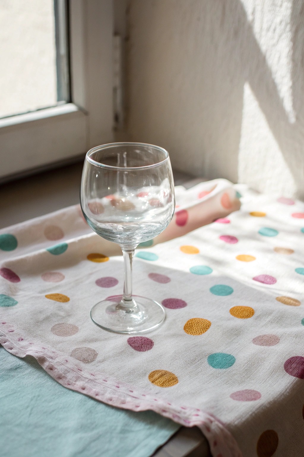 Bring on the joy—painted polka dots for a chic, playful wine glass makeover.