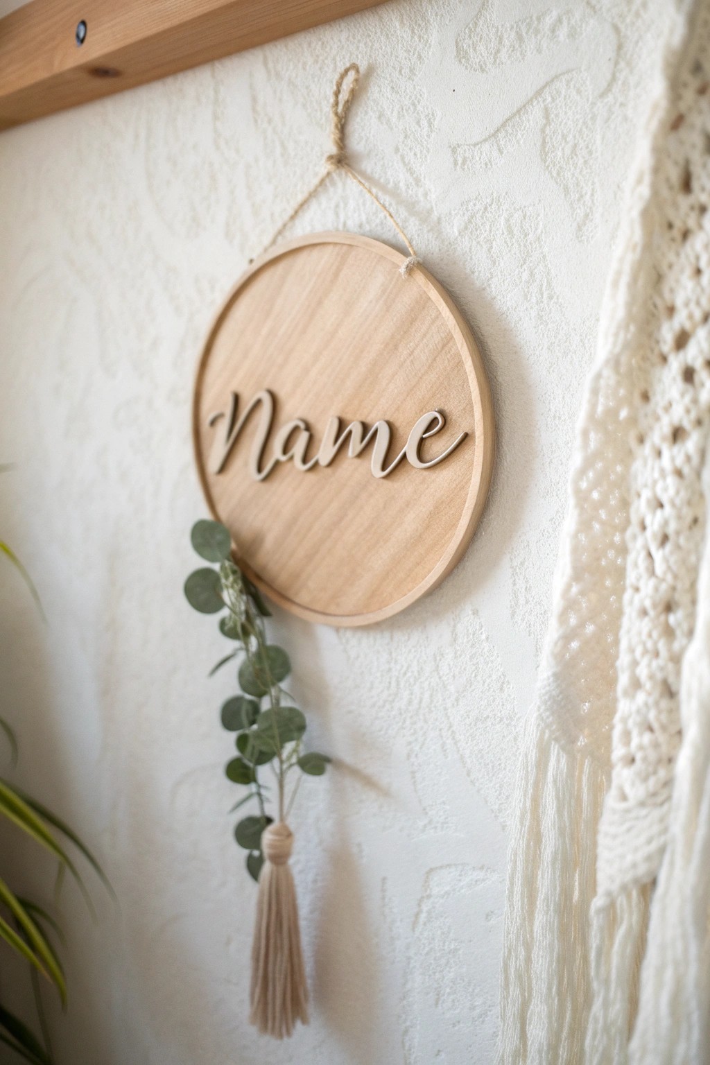 Personalized wooden name signs—chic, timeless, and perfect for the nursery wall.