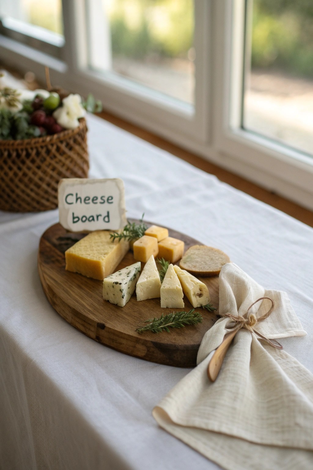 Blindfolded cheese tasting—simple pleasures, shared surprises.