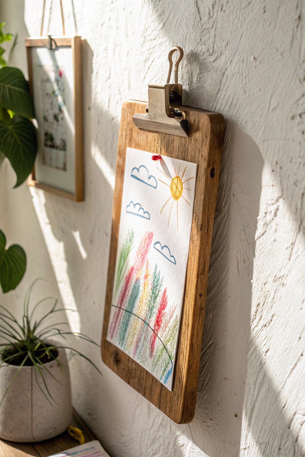 Showcase student creativity with a simple DIY art display gallery.