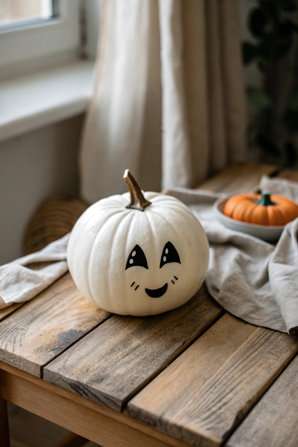 Turn a plain pumpkin into a charming character with fun face stickers—simple, quick, and irresistibly cute!