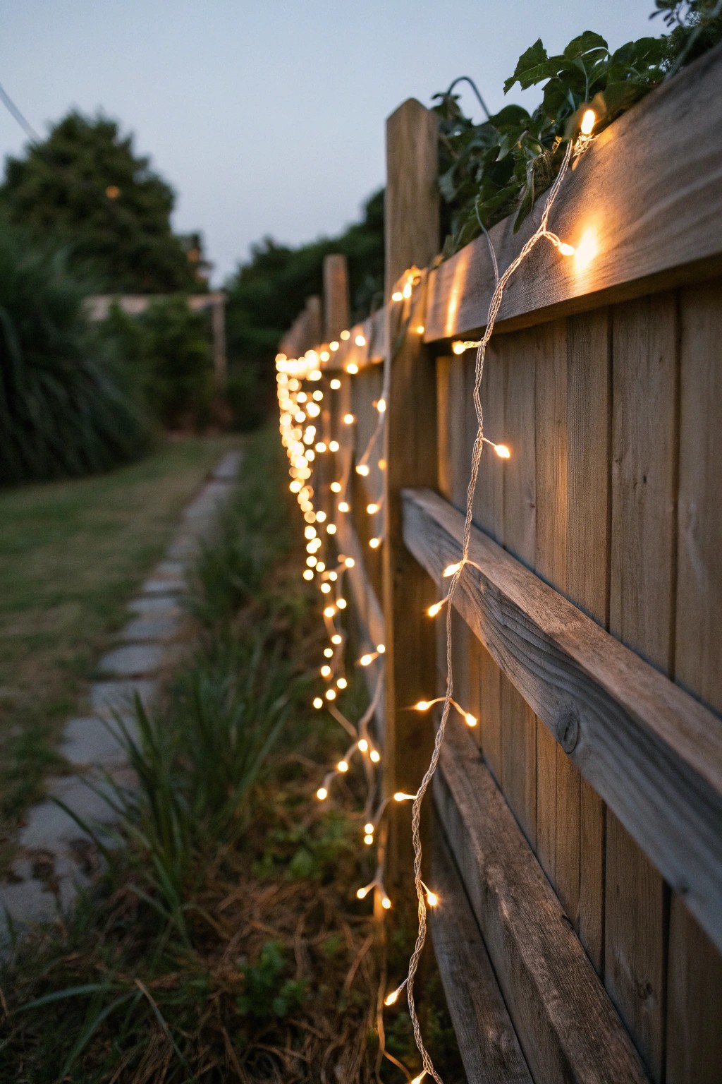 Simple string lights, magical garden evenings.