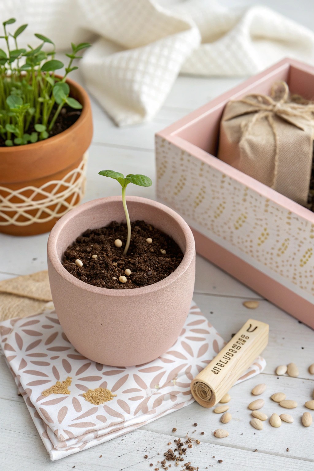 Gift a touch of green: a minimalist indoor garden kit for everyday joy.