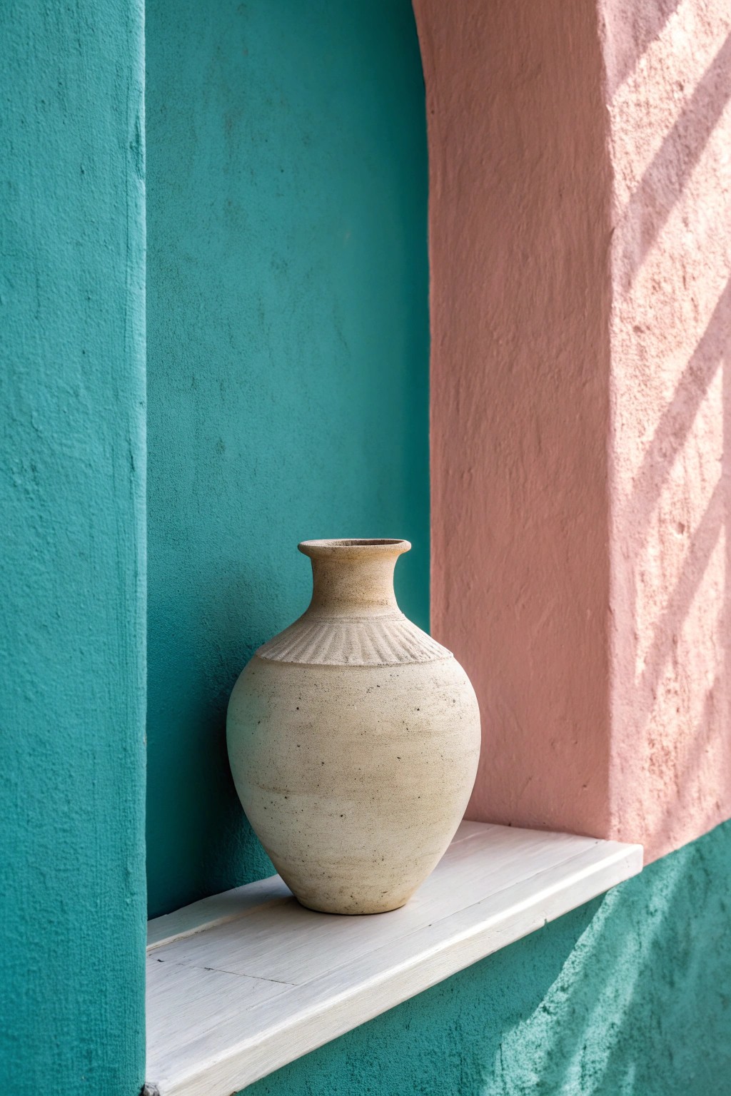 Bold color blocking meets artisan beauty—let your decor pop with simple, crafted touches.