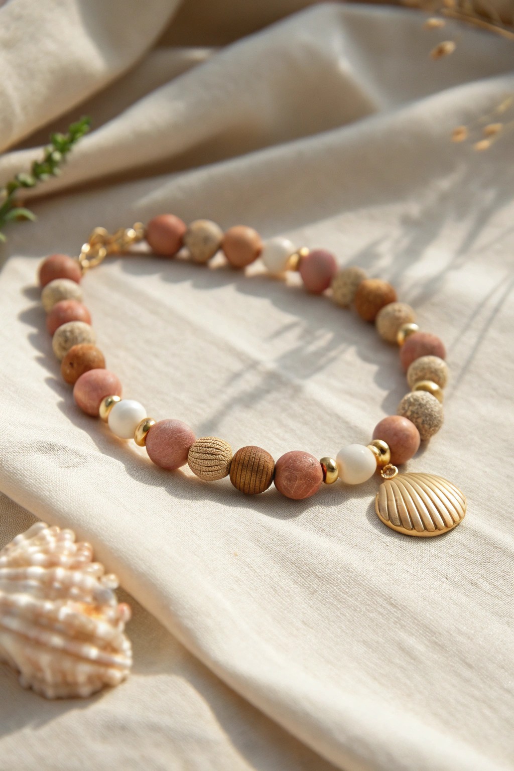 Celebrate mixed materials—where matte clay meets gleaming glass and natural wood for effortless, feminine style.