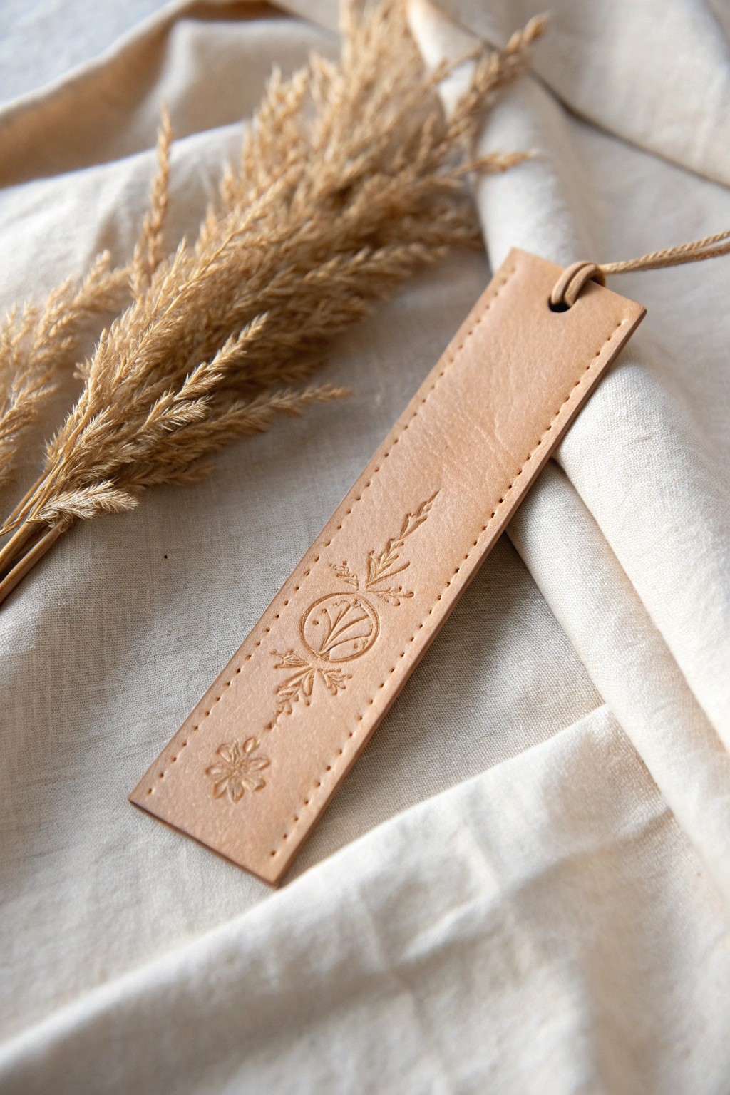 Timeless elegance: a handcrafted leather bookmark, where minimalism meets artistry.