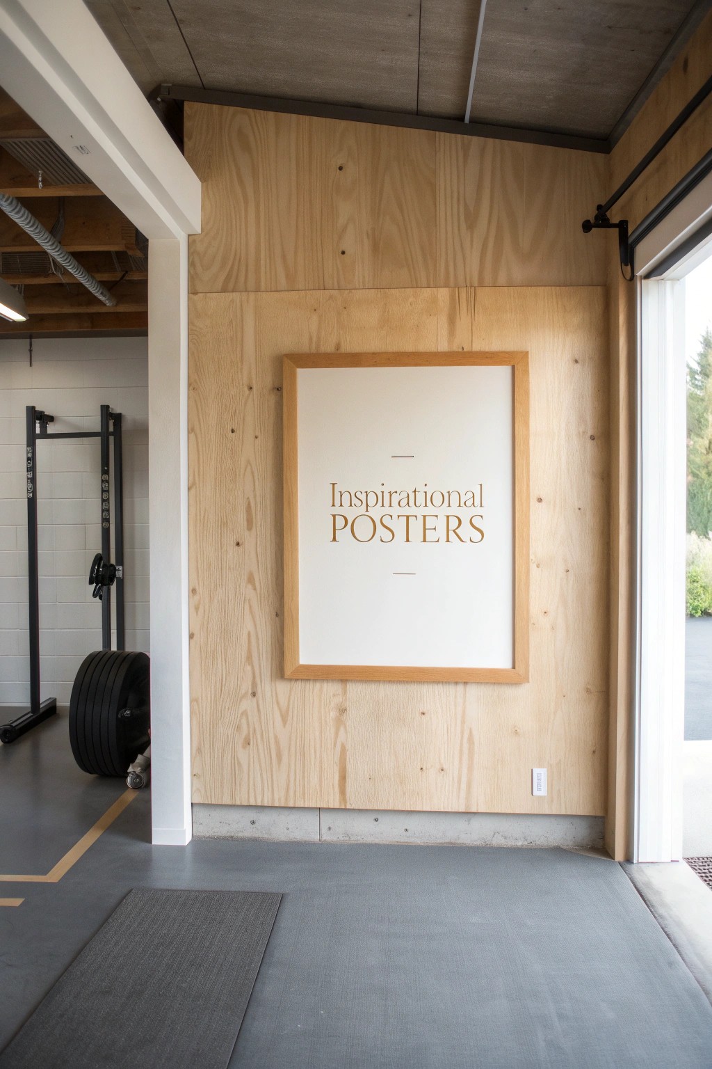Elevate your garage gym with inspiring wall art that fuels your motivation every day.