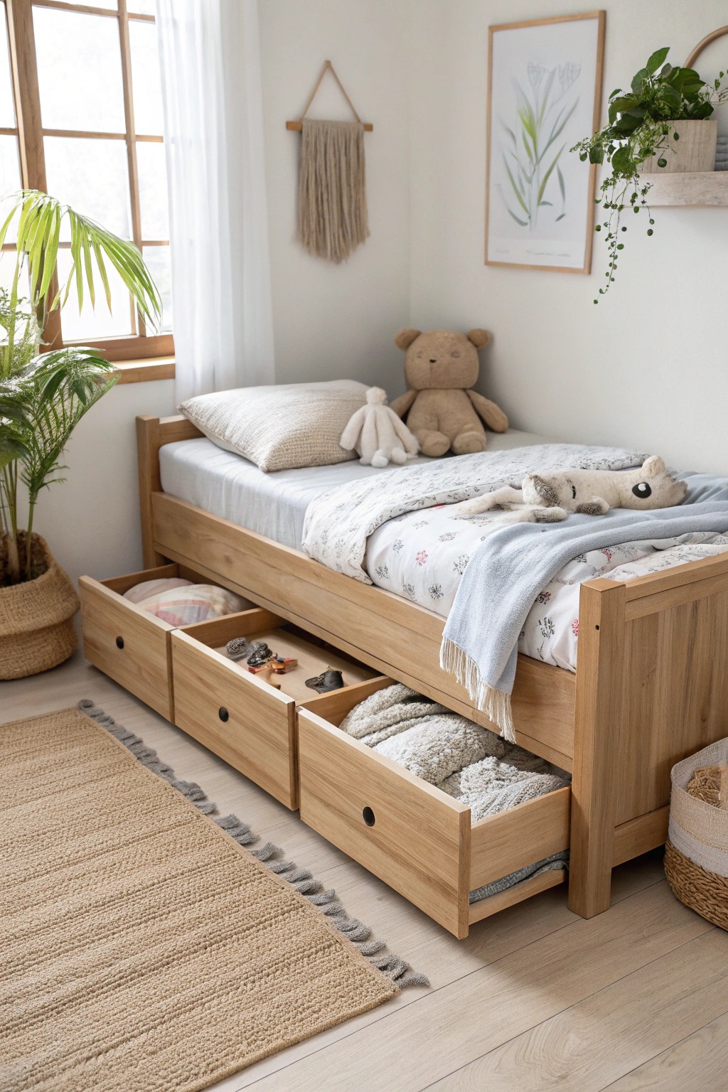 Beautifully simple storage: discover the magic of hidden space under the bed.