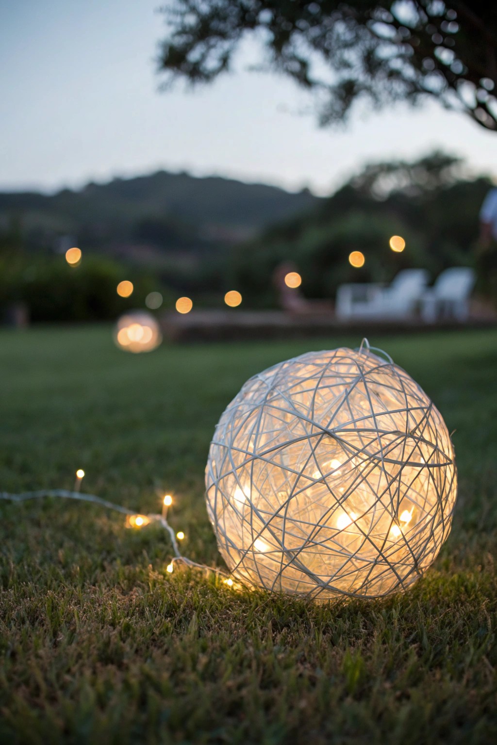 Enchant your yard with a glowing handcrafted light ball—simple, magical, and beautifully made.