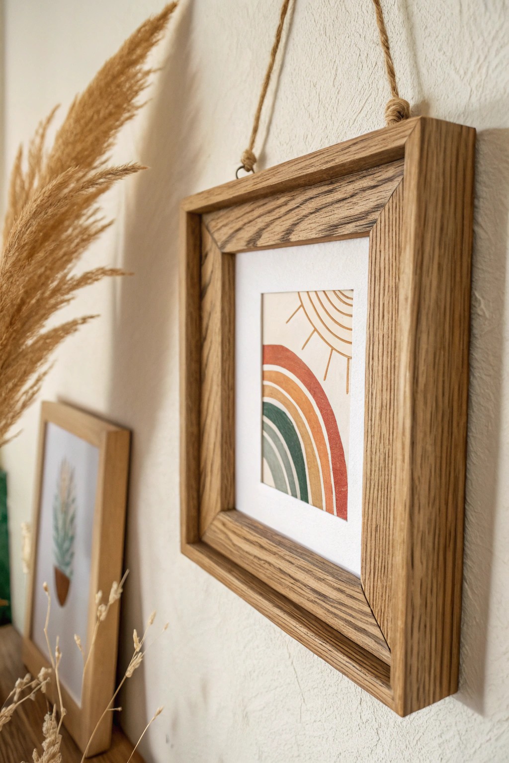 Elevate your space with a handcrafted frame—where boho art meets soulful simplicity.