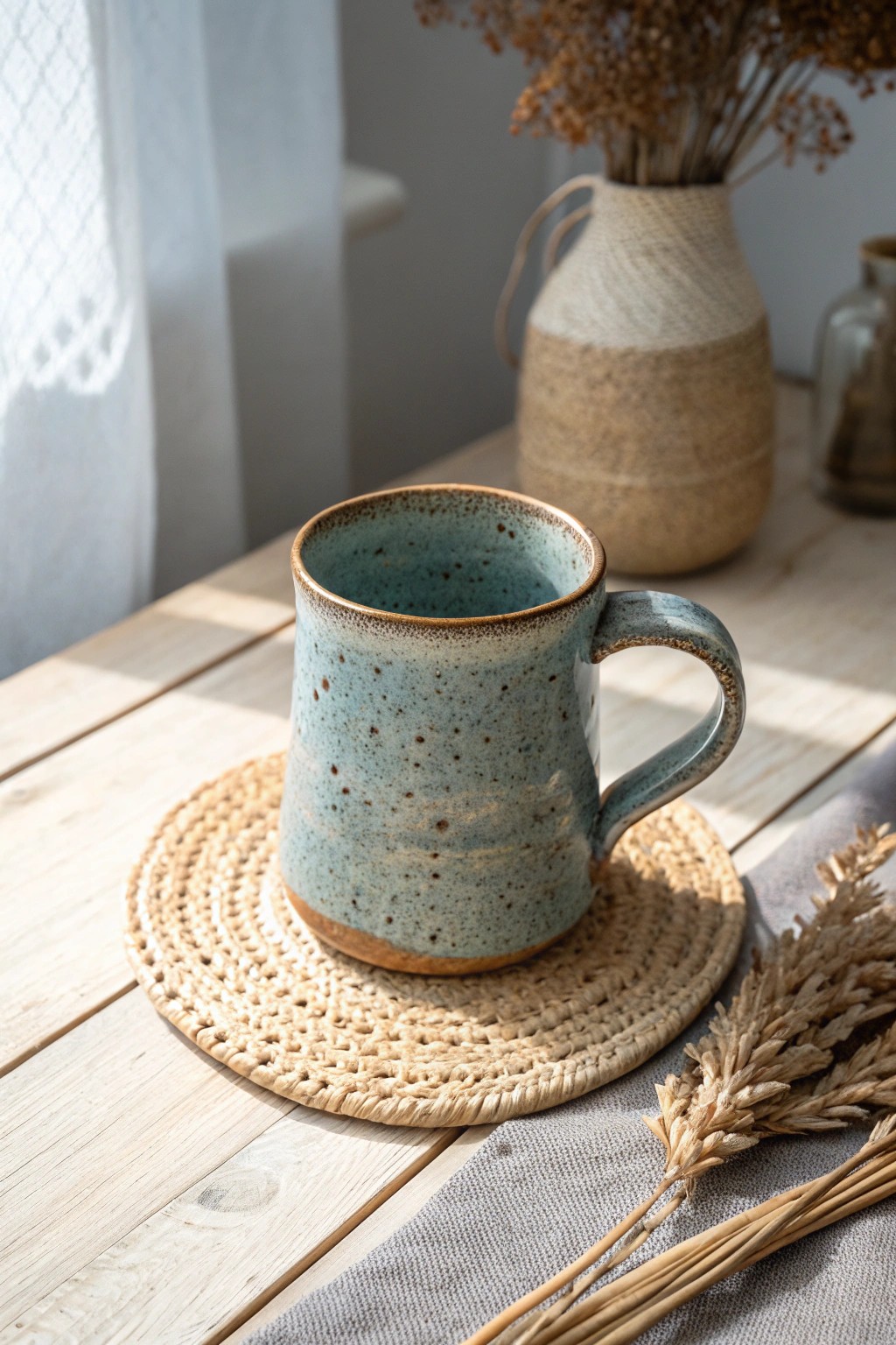 Handcrafted charm: The perfect artisan mug for heartfelt housewarmings.