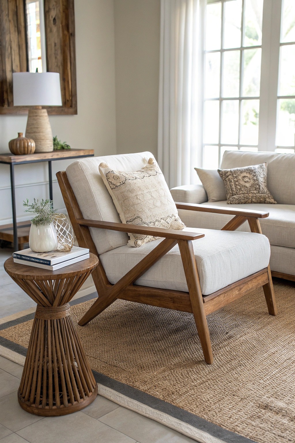 Chic asymmetry: celebrate individuality with a curated mix of chairs and sofas.