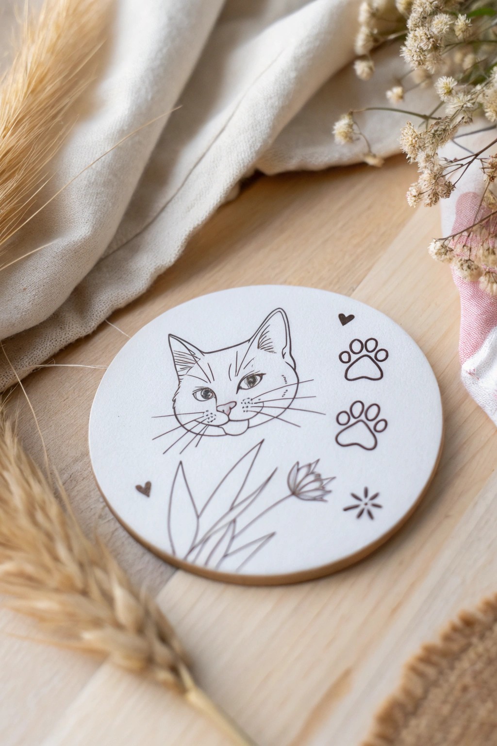 Celebrate your furry friend with a custom pet portrait sticker—minimalist, charming, and uniquely yours.